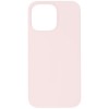 Силиконовый чехол для Apple iPhone 14 Бледный розовый