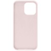 Силиконовый чехол для Apple iPhone 14 Бледный розовый