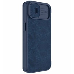 Чехол книжка для Apple iPhone 14 Plus Nillkin Slider с картхолдером Синий