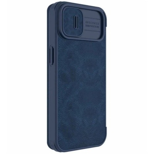 Чехол книжка для Apple iPhone 14 Plus Nillkin Slider с картхолдером Синий