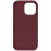 Силиконовый чехол для Apple iPhone 14 Plus Темно красный