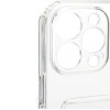 Силиконовый чехол для Apple iPhone 14 Pro Max Card Holder с защитой камеры Прозрачный