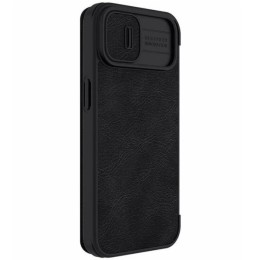 Чехол книжка для Apple iPhone 14 Pro Max Nillkin Slider с картхолдером Черный