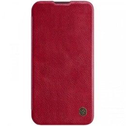 Чехол книжка для Apple iPhone 14 Pro Max Nillkin Slider с картхолдером Красный