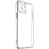 Силиконовый чехол для Apple iPhone 14 Pro Max TPU 1мм с защитой камеры Прозрачный