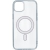Силиконовый чехол для Apple iPhone 15 Plus с поддержкой MagSafe Прозрачный