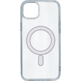 Силиконовый чехол для Apple iPhone 15 Plus с поддержкой MagSafe Прозрачный