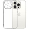 Силиконовый чехол для Apple iPhone 15 Pro Ultra Thin Case с защитой камеры Прозрачный