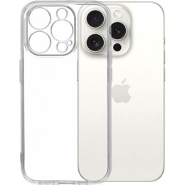 Силиконовый чехол для Apple iPhone 15 Pro Ultra Thin Case с защитой камеры Прозрачный