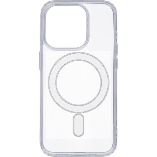 Силиконовый чехол для Apple iPhone 15 Pro с поддержкой MagSafe Прозрачный