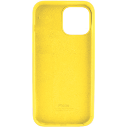 Силиконовый чехол для Apple iPhone 15 Pro Max Silicone Case Full Желтый