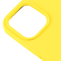 Силиконовый чехол для Apple iPhone 15 Pro Max Silicone Case Full Желтый