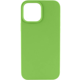 Силиконовый чехол для Apple iPhone 15 Pro Max Silicone Case Full Светло-зеленый