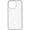 Силиконовый чехол для Apple iPhone 15 Pro Max с поддержкой MagSafe Прозрачный