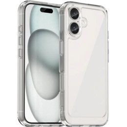 Силиконовый чехол для Apple iPhone 16 Ultra Thin с защитой камеры Прозрачный