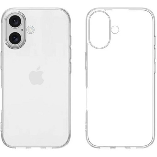 Силиконовый чехол для Apple iPhone 16 Ultra Thin с защитой камеры Прозрачный