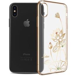 Чехол накладка для Apple iPhone X Kingxbar 9 Золотой