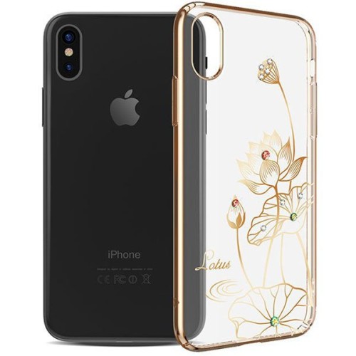 Чехол накладка для Apple iPhone X Kingxbar 9 Золотой