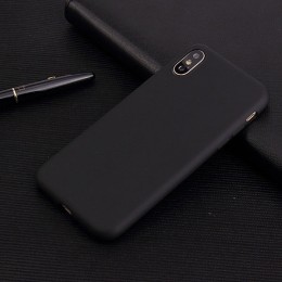 Силиконовый чехол для Apple iPhone X Cherry Черный + Пленка