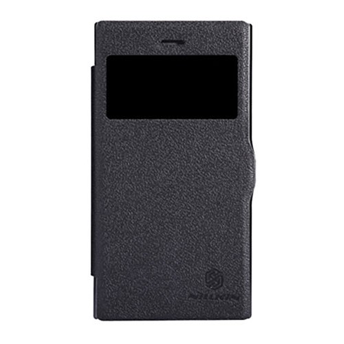 Чехол книжка для BlackBerry Z3 Nillkin Sparkle Leather Case черный