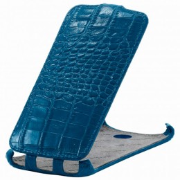 Чехол книжка для Explay Vega Abilita синий крокодил