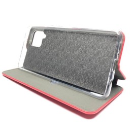 Чехол книжка для Samsung Galaxy A12 Fashion Case Красный