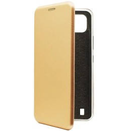 Чехол книжка для Realme C21 Fashion Case Золотой