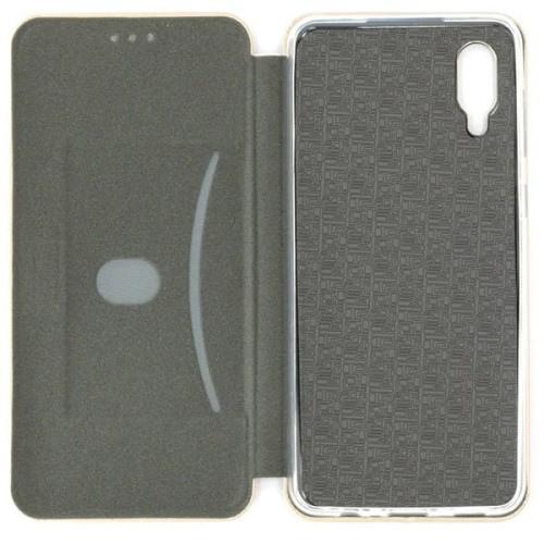 Чехол книжка для Samsung Galaxy A03 Core Fashion case Золотой