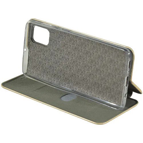 Чехол книжка для Samsung Galaxy A03 Fashion Case Золотой