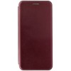 Чехол книжка для Xiaomi Poco F3 Fashion Case Бордовый