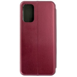Чехол книжка для Xiaomi Poco F3 Fashion Case Бордовый