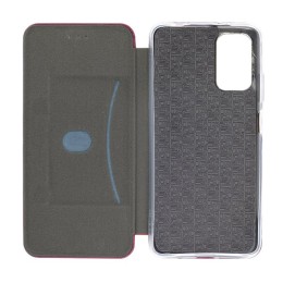 Чехол книжка для Xiaomi Poco F3 Fashion Case Бордовый