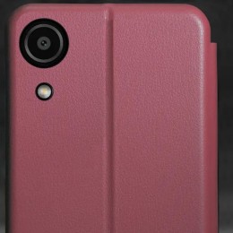 Чехол книжка для Samsung Galaxy A03 Fashion Case Бордовый