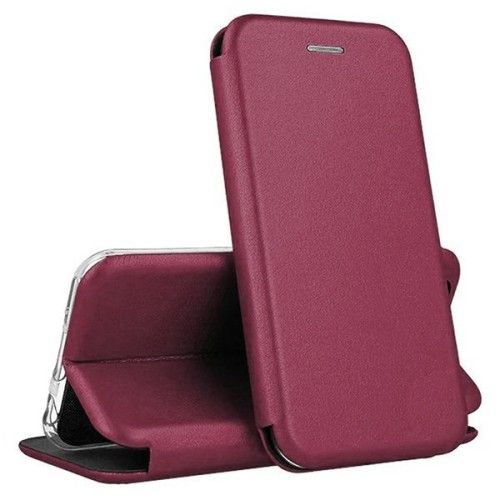 Чехол книжка для Honor 50 Fashion Case Бордовый