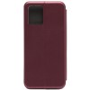 Чехол книжка для Realme 8i Fashion Case Бордовый