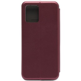 Чехол книжка для Realme 8i Fashion Case Бордовый