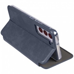 Чехол книжка для Samsung Galaxy S22 Fashion Case Темно синий
