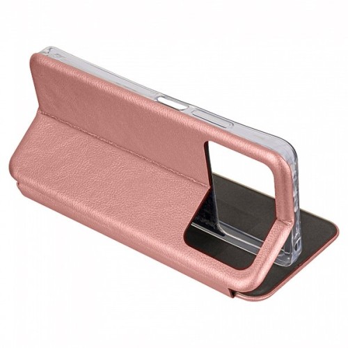 Чехол книжка для Xiaomi Poco X4 Pro Fashion Case Розовое золото