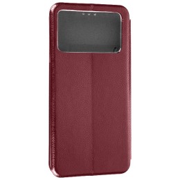 Чехол книжка для Xiaomi Poco X4 Pro Fashion Case Бордовый