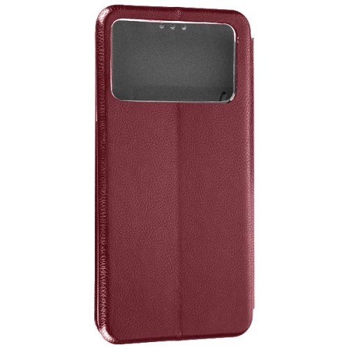 Чехол книжка для Xiaomi Poco X4 Pro Fashion Case Бордовый