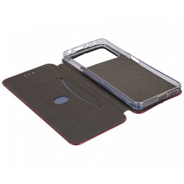 Чехол книжка для Xiaomi Poco X4 Pro Fashion Case Бордовый