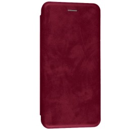 Чехол книжка для Samsung Galaxy A12 Fashion Case Бордовый