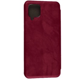Чехол книжка для Samsung Galaxy A12 Fashion Case Бордовый
