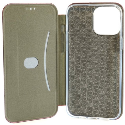 Чехол книжка для Apple iPhone 13 Pro Fashion Case Бордовый