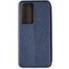 Чехол книжка для Xiaomi Poco F4 Fashion Case Темно синий