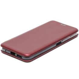 Чехол книжка для Xiaomi Poco M4 Pro Fashion Case Бордовый