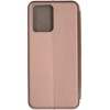 Чехол книжка для Realme C35 Fashion Case Розовое золото