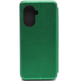 Чехол книжка для Huawei Nova Y70 Fashion Case на магнитах с визитницей Зеленый