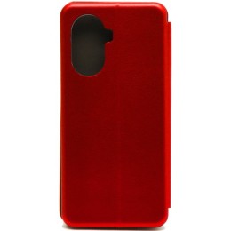 Чехол книжка для Huawei Nova Y70 Fashion Case на магнитах с визитницей Красный