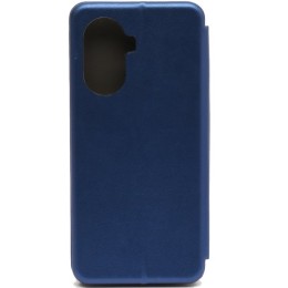 Чехол книжка для Huawei Nova Y70 Fashion Case на магнитах с визитницей Темно синий